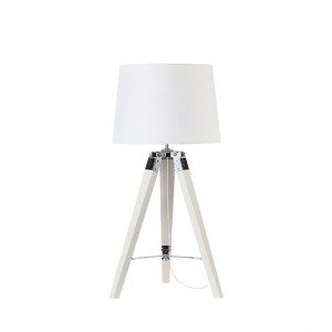 ΕΠΙΤΡΑΠΕΖΙΟ Φ/Σ 1ΧΕ27 ΞΥΛΟ+ΛΕΥΚΟ ΑΜΠΑΖΟΥΡ+ΧΡΩΜΙΟ ΜΕΤΑΛΛΟ Φ30XH65CM 