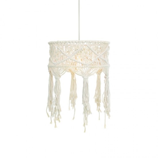 ILION ΚΡΕΜΑΣΤΟ ΜΟΝΟΦΩΤΟ ΦΩΤΙΣΤΙΚΟ ΚΛΩΣΤΗ ΛΕΥΚΗ D40xH165CM