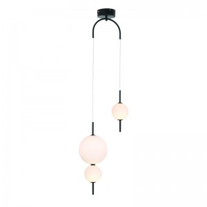 ANDROS ΚΡΕΜΑΣΤΟ 3ΦΩΤΟ ΦΩΤΙΣΤΙΚΟ LED ΜΕΤΑΛΛΟ ΜΑΥΡΟ D37xH130CM