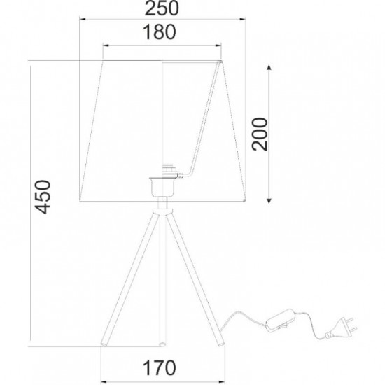 ΠΟΡΤΑΤΙΦ ΤΡΙΠΟΔΑΣ ΛΕΥΚΟ 1ΧE27