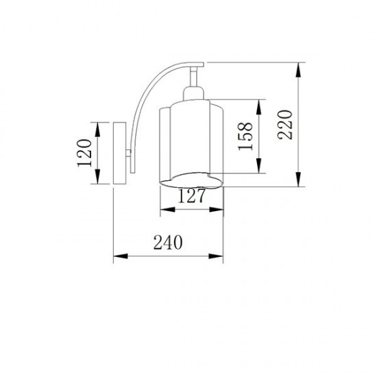 ΑΠΛΙΚΑ ΧΡΩΜΙΟ ΛΕΥΚΟ ΓΥΑΛΙ 1ΧE27