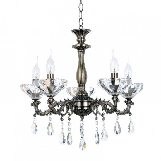 ΚΡΕΜΑΣΤΟ Φ/Σ 5ΧΕ14 ΜΕΤΑΛΛΙΚΟ ΜΠΡΟΝΖΕ+ΚΡΥΣΤΑΛΛΟ Φ54ΧΗ130CM