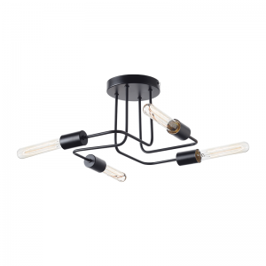 SPIDER ΦΩΤΙΣΤΙΚΟ ΟΡΟΦΗΣ 4ΦΩΤΟ ΜΕΤΑΛΛΙΚΟ ΜΑΥΡΟ Φ44XH21CM