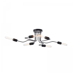 SPIDER ΦΩΤΙΣΤΙΚΟ ΟΡΟΦΗΣ 6ΦΩΤΟ ΜΕΤΑΛΛΙΚΟ ΜΑΥΡΟ 73X50XH21CM