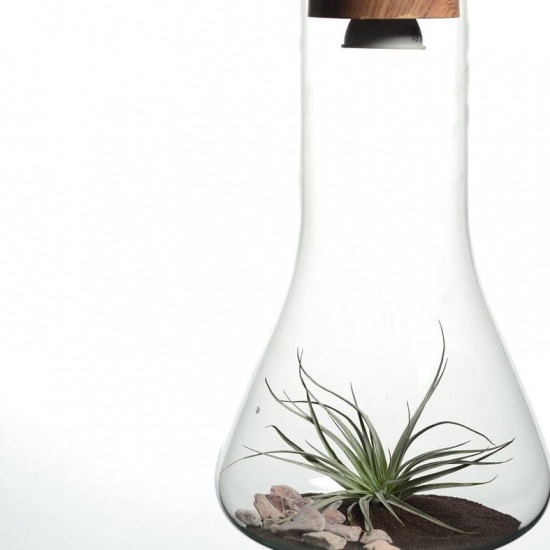 ΚΡΕΜΑΣΤΟ Φ/Σ 1ΧGU10 ΜΕΤΑΛΛΙΚΟ ΑΠΟΧΡΩΣΗ ΞΥΛΟΥ+ΓΥΑΛΙ Φ20ΧΗ82,5CM