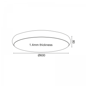 OLIVE ΦΩΤΙΣΤΙΚΟ ΟΡΟΦΗΣ LED ΜΕΤΑΛΛΟ ΜΑΥΡΟ D60xH8CM