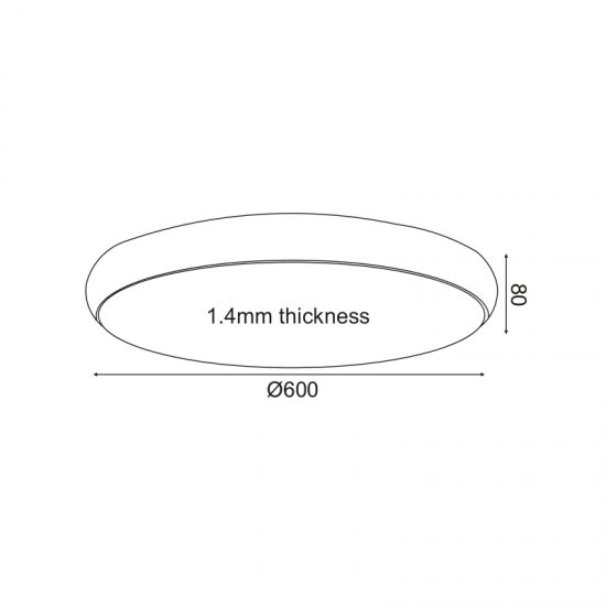 OLIVE ΦΩΤΙΣΤΙΚΟ ΟΡΟΦΗΣ LED ΜΕΤΑΛΛΟ ΜΑΥΡΟ D60xH8CM