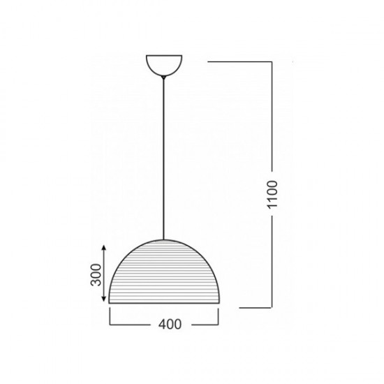 ΚΡΕΜΑΣΤΟ 1Χ100W ΠΛΕΓΜΑ Ε27