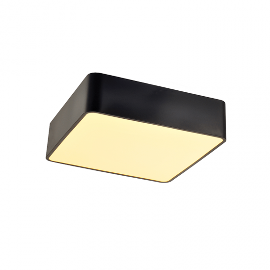 CECILIA ΦΩΤΙΣΤΙΚΑ ΟΡΟΦΗΣ LED ΜΕΤΑΛΛΟ ΜΑΥΡΟ 48x48xH13cm