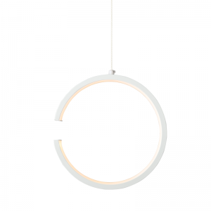 THIN ΚΡΕΜΑΣΤΟ ΦΩΤΙΣΤΙΚΟ LED ΜΕΤΑΛΛΟ ΛΕΥΚΟ 22x11xH129CM