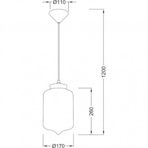 ΚΡΕΜΑΣΤΟ ΔΙΑΦΑΝΕΣ ΓΥΑΛΙ Φ17cm 1χ40W E27