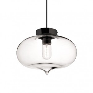 ΚΡΕΜΑΣΤΟ ΜΟΝΟΦΩΤΟ ΦΩΤΙΣΤΙΚΟ ΔΙΑΦΑΝΕΣ ΓΥΑΛΙ Φ27cm 