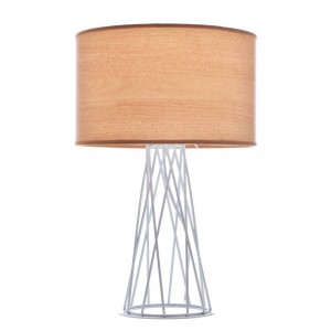 ΠΟΡΤΑΤΙΦ 1χE27 ΛΕΥΚΟ ΜΕ ΑΜΠΑΖΟΥΡ ΑΠΟΧΡΩΣΗ ΦΥΣΙΚΟ ΞΥΛΟ Η45cm