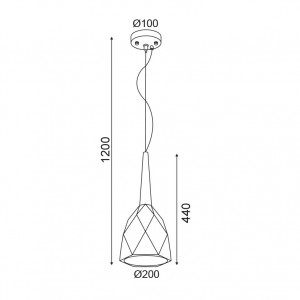 ΚΡΕΜΑΣΤΟ Φ/Σ 1ΧΕ27 ΤΣΙΜΕΝΤΟ+ΞΥΛΟ Φ20ΧΗ120CM