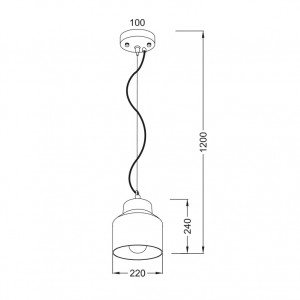 ΚΡΕΜΑΣΤΟ Φ/Σ 1ΧΕ27 ΤΣΙΜΕΝΤΟ+ΧΑΛΙΚΙ Φ22ΧΗ120CM 