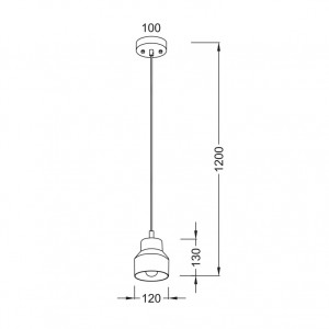 ΚΡΕΜΑΣΤΟ Φ/Σ 1ΧΕ27 ΤΣΙΜΕΝΤΟ+ΧΑΛΙΚΙ Φ12ΧΗ120CM