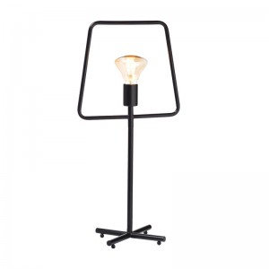 GIOTA ΕΠΙΤΡΑΠΕΖΙΟ ΦΩΤΙΣΤΙΚΟ 1ΦΩΤΟ ΜΕΤΑΛΛΟ ΜΑΥΡΟ 30x23xΗ63cm