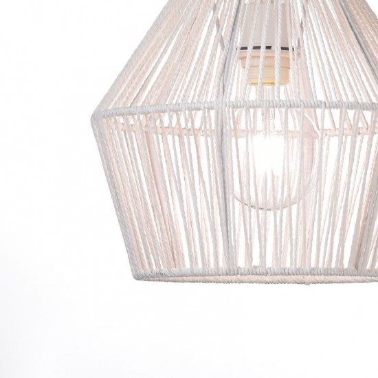 ΚΡΕΜΑΣΤΟ Φ/Σ 1ΧΕ27 ΣΧΟΙΝΙ ΛΕΥΚΟ Φ30ΧΗ120CM