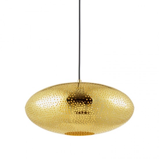 BARLA ΚΡΕΜΑΣΤΟ ΜΟΝΟΦΩΤΟ ΦΩΤΙΣΤΙΚΟ ΧΡΥΣΟ ΜΕΤΑΛΛΟ Φ40xΗ120cm