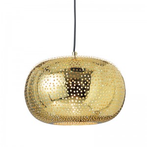 BARLA BALL ΚΡΕΜΑΣΤΟ ΜΟΝΟΦΩΤΟ ΦΩΤΙΣΤΙΚΟ ΧΡΥΣΟ ΜΕΤΑΛΛΟ Φ30xΗ120cm