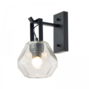 DIAMOND ΑΠΛΙΚΑ ΜΟΝΟΦΩΤΗ ΓΥΑΛΙ ΔΙΑΦΑΝΟ Φ18x23,5x30CM