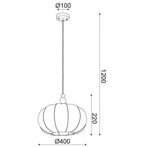 ΚΡΕΜΑΣΤΟ ΜΟΝΟΦΩΤΟ ΦΩΤΙΣΤΙΚΟ ΥΦΑΣΜΑ ΚΡΕΜ  Φ40ΧΗ120CM