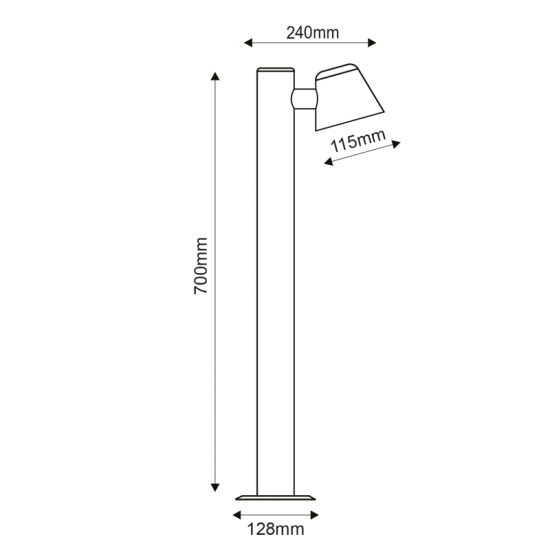 ΜΑΥΡΟ ΦΩΤΙΣΤΙΚΟ VIDA 1XGU10 MAX.35W IP44 ΜΕ ΚΟΛΩΝΑ & ΔΙΑΦΑΝΟ ΓΥΑΛΙ-ΦΩΤΙΣΤΙΚΑ ΕΞΩΤΕΡΙΚΟΥ ΧΩΡΟΥ-ΦΩΤΙΣΤΙΚΑ ΕΔΑΦΟΥΣ-