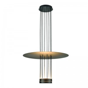 MIKA ΚΡΕΜΑΣΤΟ ΦΩΤΙΣΤΙΚΟ LED ΜΟΝΟΦΩΤΟ ΜΕΤΑΛΛΟ ΜΑΥΡΟ D60xH104CM