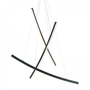 BAILA 3 ΚΡΕΜΑΣΤΟ ΦΩΤΙΣΤΙΚΟ LED ΑΛΟΥΜΙΝΙΟ ΜΑΥΡΟ 102x15x110CM