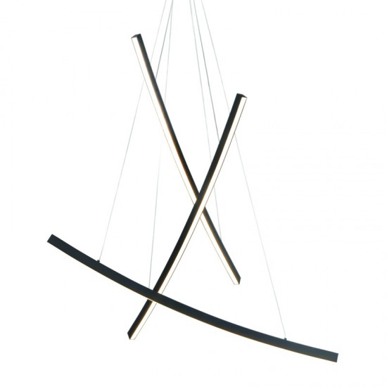 BAILA 3 ΚΡΕΜΑΣΤΟ ΦΩΤΙΣΤΙΚΟ LED ΑΛΟΥΜΙΝΙΟ ΜΑΥΡΟ 102x15x110CM