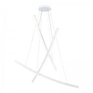 BAILA 3 ΚΡΕΜΑΣΤΟ ΦΩΤΙΣΤΙΚΟ LED ΑΛΟΥΜΙΝΙΟ ΛΕΥΚΟ 102x15x110CM