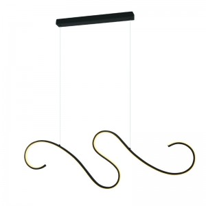 OROS ΚΡΕΜΑΣΤΟ ΦΩΤΙΣΤΙΚΟ ΡΑΓΑ LED ΑΛΟΥΜΙΝΙΟ ΜΑΥΡΟ 110x6xH175CM