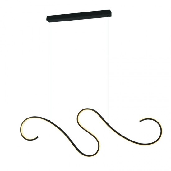 OROS ΚΡΕΜΑΣΤΟ ΦΩΤΙΣΤΙΚΟ ΡΑΓΑ LED ΑΛΟΥΜΙΝΙΟ ΜΑΥΡΟ 110x6xH175CM