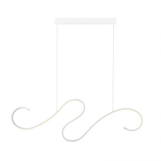 OROS ΚΡΕΜΑΣΤΟ ΦΩΤΙΣΤΙΚΟ ΡΑΓΑ LED ΑΛΟΥΜΙΝΙΟ ΛΕΥΚΟ 110x6xH175CM