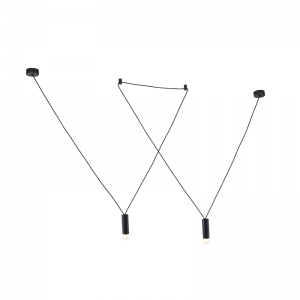 TAPAS X ΚΡΕΜΑΣΤΟ 2ΦΩΤΟ ΦΩΤΙΣΤΙΚΟ ΑΛΟΥΜΙΝΙΟ ΜΑΥΡΟ D3,6xH13CM