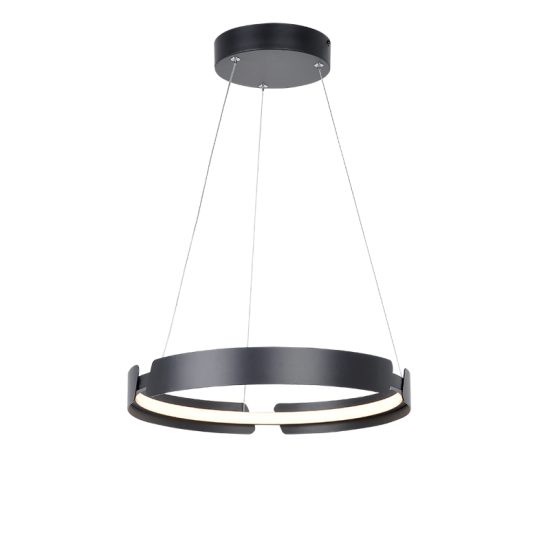 THESPIS ΚΡΕΜΑΣΤΟ ΦΩΤΙΣΤΙΚΟ LED ΑΛΟΥΜΙΝΙΟ ΜΑΥΡΟ D40xH150CM