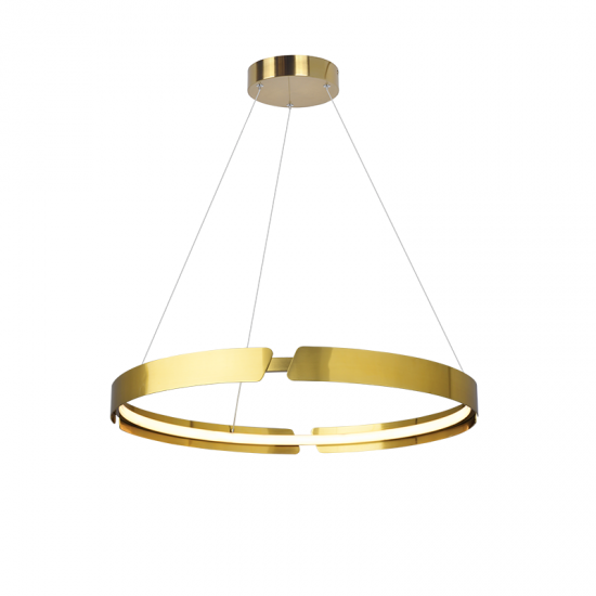 THESPIS ΚΡΕΜΑΣΤΟ ΦΩΤΙΣΤΙΚΟ LED ΑΛΟΥΜΙΝΙΟ ΧΡΥΣΟ D60xH150CM