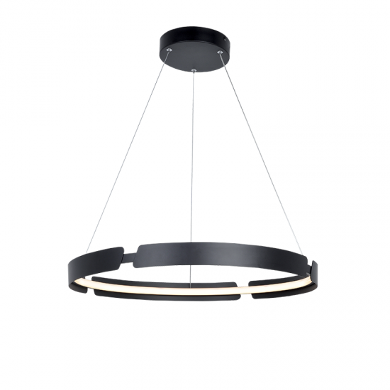 THESPIS ΚΡΕΜΑΣΤΟ ΦΩΤΙΣΤΙΚΟ LED ΑΛΟΥΜΙΝΙΟ ΜΑΥΡΟ D60xH150CM