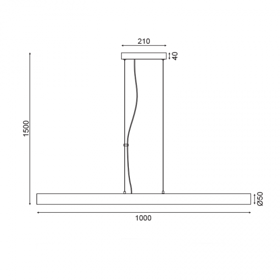 UNO ΚΡΕΜΑΣΤΟ ΦΩΤΙΣΤΙΚΟ ΡΑΓΑ LED PC ΛΕΥΚΟ Φ5x100xH150cm