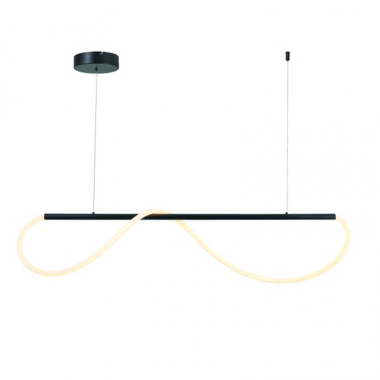 RODOS ΚΡΕΜΑΣΤΟ ΦΩΤΙΣΤΙΚΟ ΡΑΓΑ LED ΜΕΤΑΛΛΟ ΜΑΥΡΟ 120x6xΗ215CM