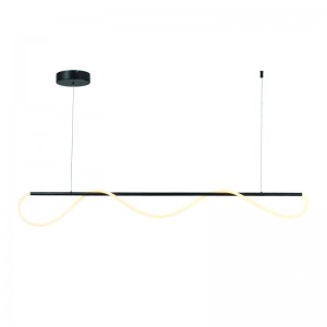 RODOS ΚΡΕΜΑΣΤΟ ΦΩΤΙΣΤΙΚΟ ΡΑΓΑ LED ΜΕΤΑΛΛΟ ΜΑΥΡΟ 190x6xΗ215CM