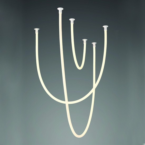 MIRIA ΦΩΤΙΣΤΙΚΟ ΟΡΟΦΗΣ LED ΣΙΛΙΚΟΝΗ ΛΕΥΚΟ M240,M170,M100CM