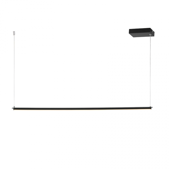 KURT ΚΡΕΜΑΣΤΟ ΦΩΤΙΣΤΙΚΟ LED ΑΛΟΥΜΙΝΙΟ ΜΑΥΡΟ 100x5xH150CM