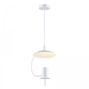 LARA ΚΡΕΜΑΣΤΟ ΜΟΝΟΦΩΤΟ ΦΩΤΙΣΤΙΚΟ ΜΕΤΑΛΛΟ ΛΕΥΚΟ D25x20xH100CM