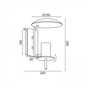 LARA ΑΠΛΙΚΑ ΜΕΤΑΛΛΟ ΜΑΥΡΟ 18x24x30CM
