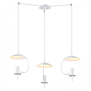 LARA ΚΡΕΜΑΣΤΟ 3ΦΩΤΟ ΦΩΤΙΣΤΙΚΟ ΜΕΤΑΛΛΟ ΛΕΥΚΟ D60xH150CM