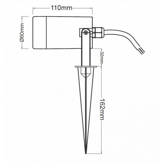 GREY SPOT LUMINAIRE GU10 MAX. 3W LED IP65 & GARDEN SPIKE-ΦΩΤΙΣΤΙΚΑ ΕΞΩΤΕΡΙΚΟΥ ΧΩΡΟΥ-ΦΩΤΙΣΤΙΚΑ ΤΟΙΧΟΥ-