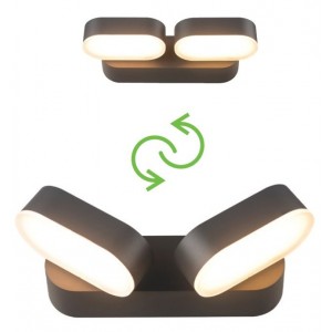 Vesc Απλίκα LED 13W Σε Σκούρο Γκρί Χρώμα