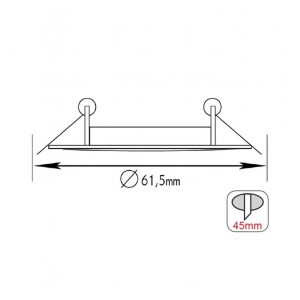 ΣΠΟΤ ΧΩΝΕΥΤΟ MR11 ΛΕΥΚΟ