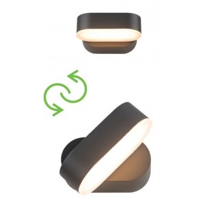 Vesc Απλίκα LED 7W Σε Σκούρο Γκρί Χρώμα